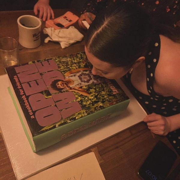 Selena Gomez Takes a Bite of Boyfriend Benny Picture Cake 